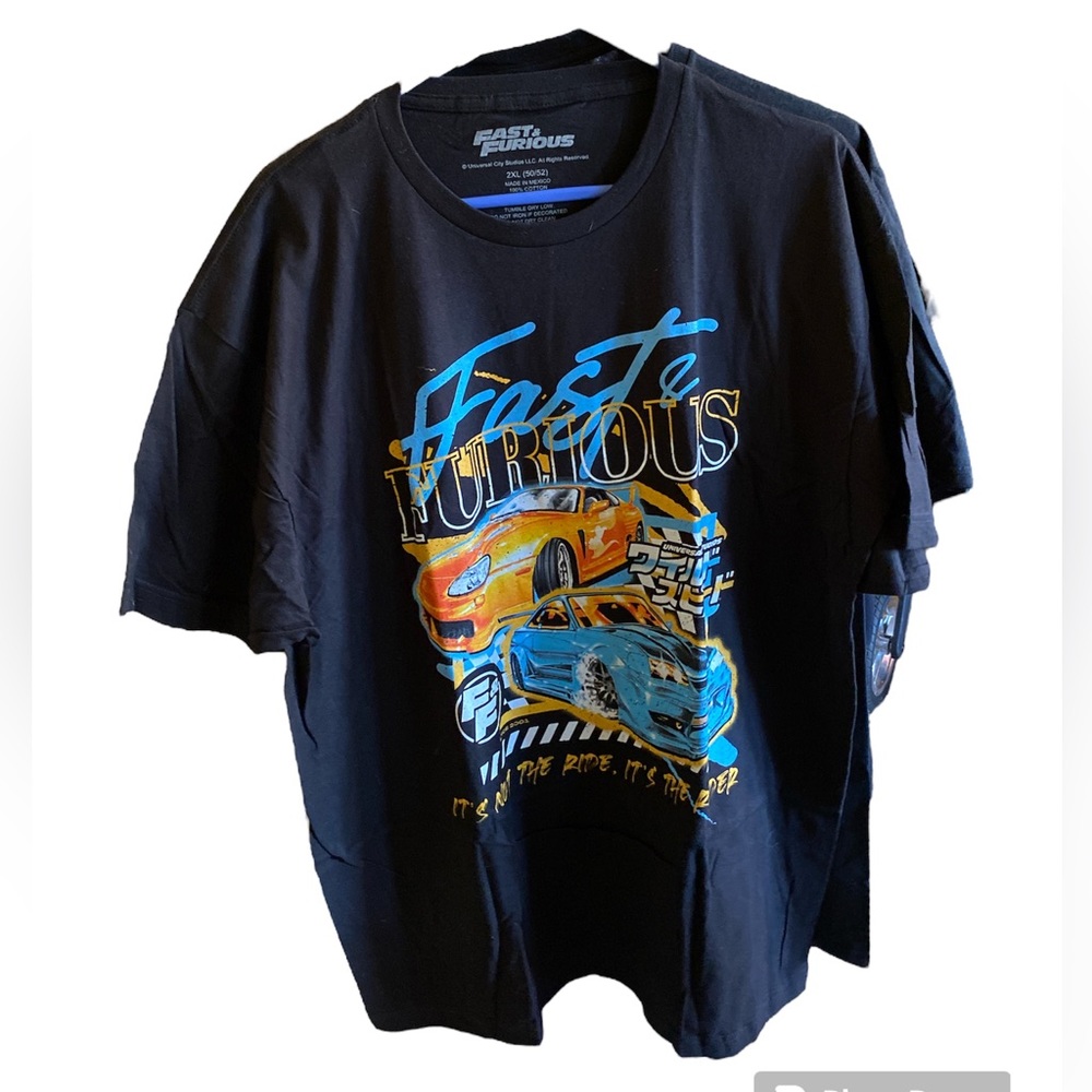 The Fast and Furious, Mens 2X, New without tags